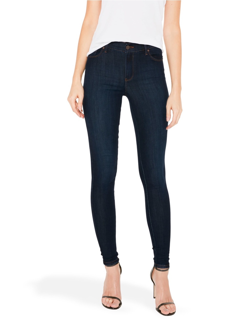 High-Rise Dark Blue Jane High Rise Skinny Jeans